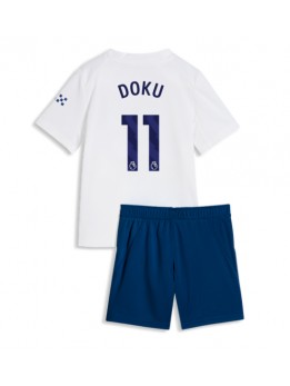 Manchester City Jeremy Doku #11 Replika Tredje Kläder Barn 2026-27 Kortärmad (+ byxor)